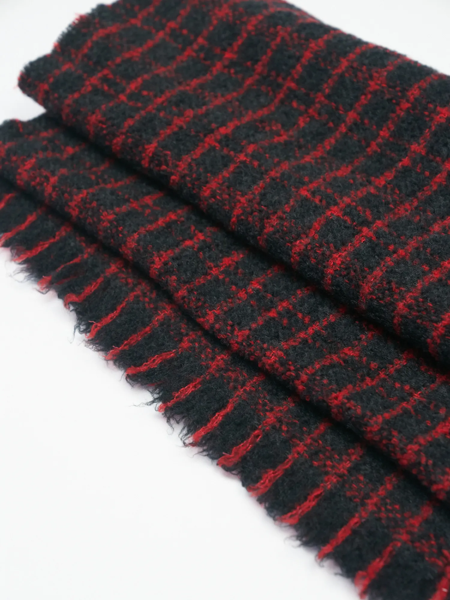 Paris Scarf Red/ Charcoal 