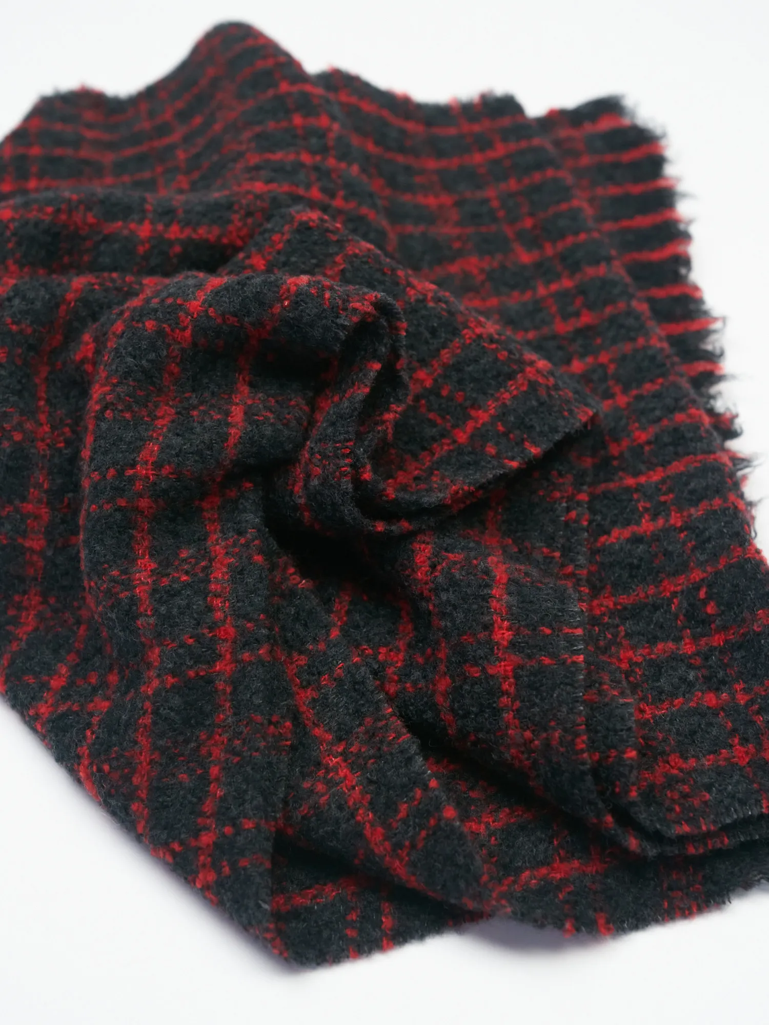 Paris Scarf Red/ Charcoal 