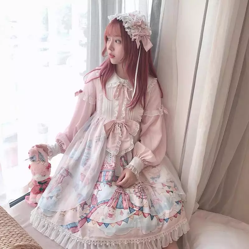 Plus size lolita dress more kawaii candy world