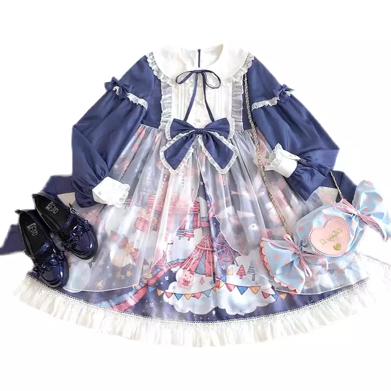 Plus size lolita dress more kawaii candy world