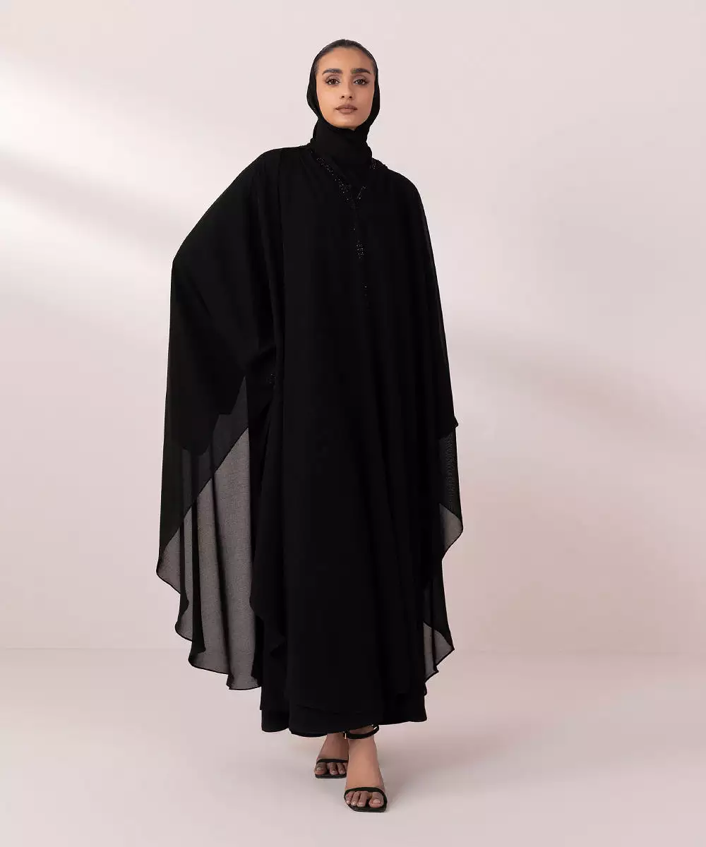 Poncho Abaya Set