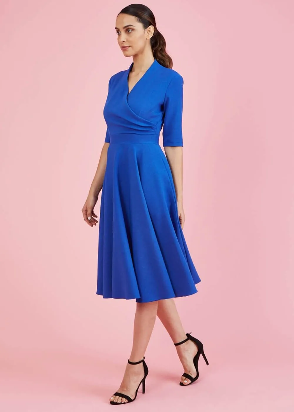 Pretty Dress Company Leyla 50's Swing Dress Cobalt Blue