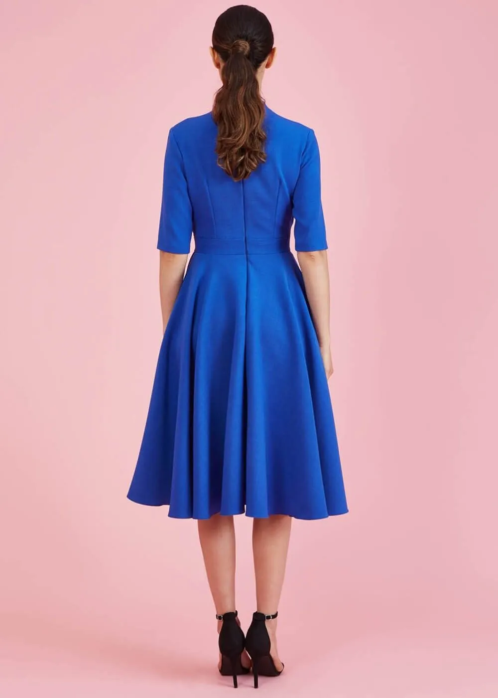 Pretty Dress Company Leyla 50's Swing Dress Cobalt Blue