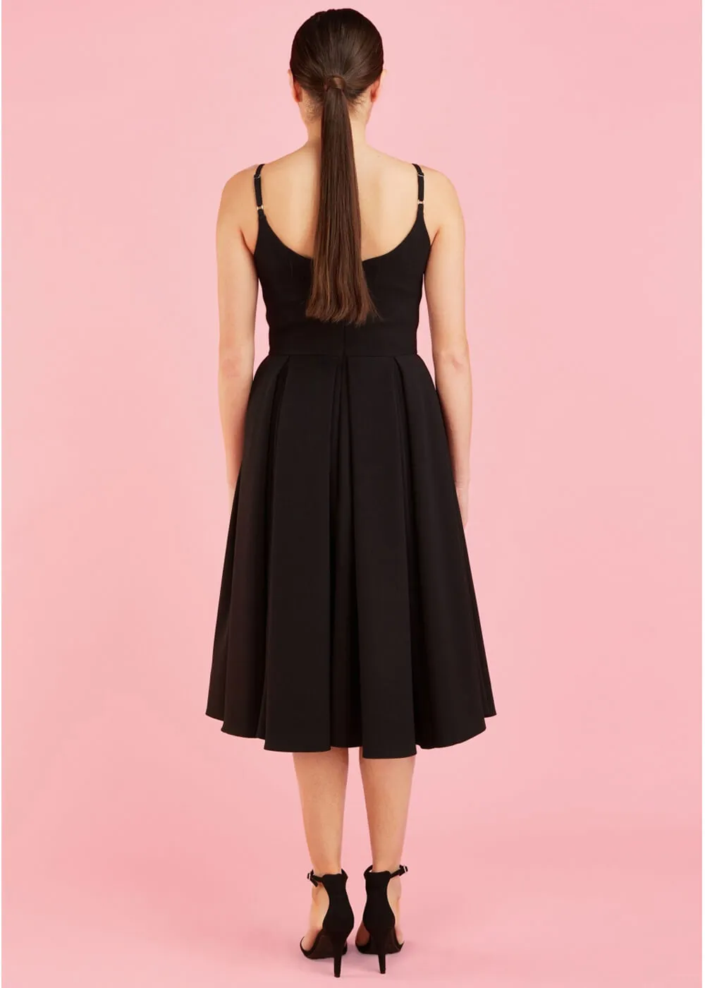 Pretty Dress Company Priscilla 50's Swing Dress Black