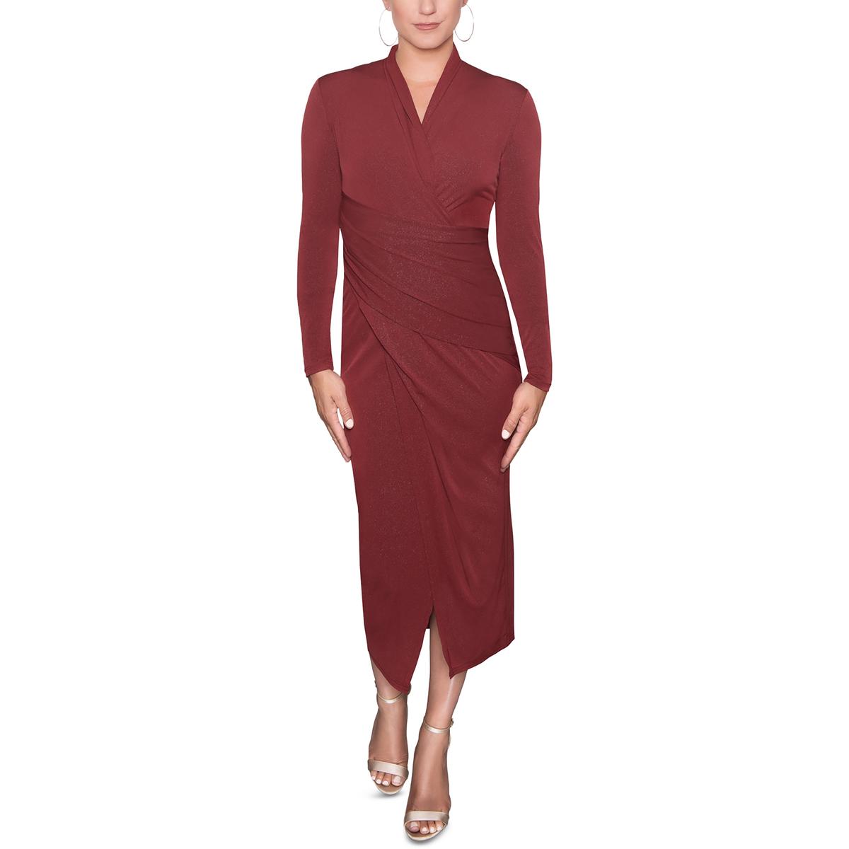 Rachel Rachel Roy Womens Faux Wrap Maxi Midi Dress