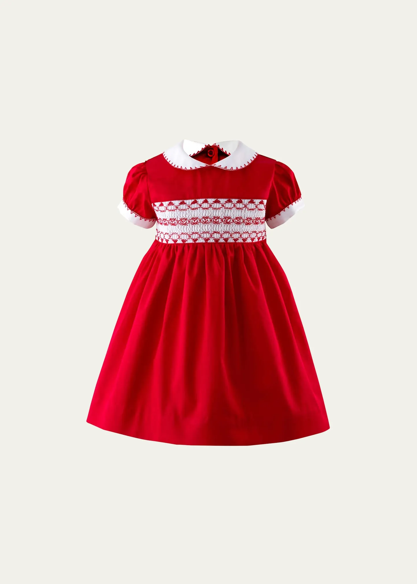 Rachel Riley Girl's Smocked Festive Dress W/ Bloomers, Size 6M-24M