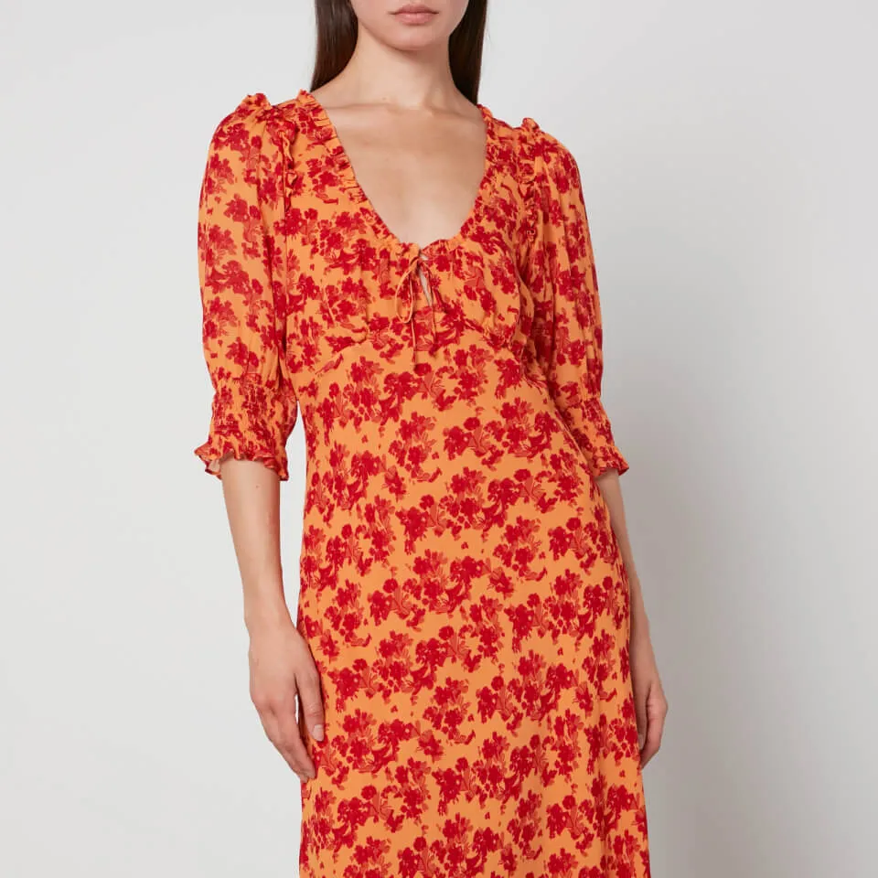 RIXO Sathya Floral-Print Georgette Dress - XS/UK 8 | Coggles