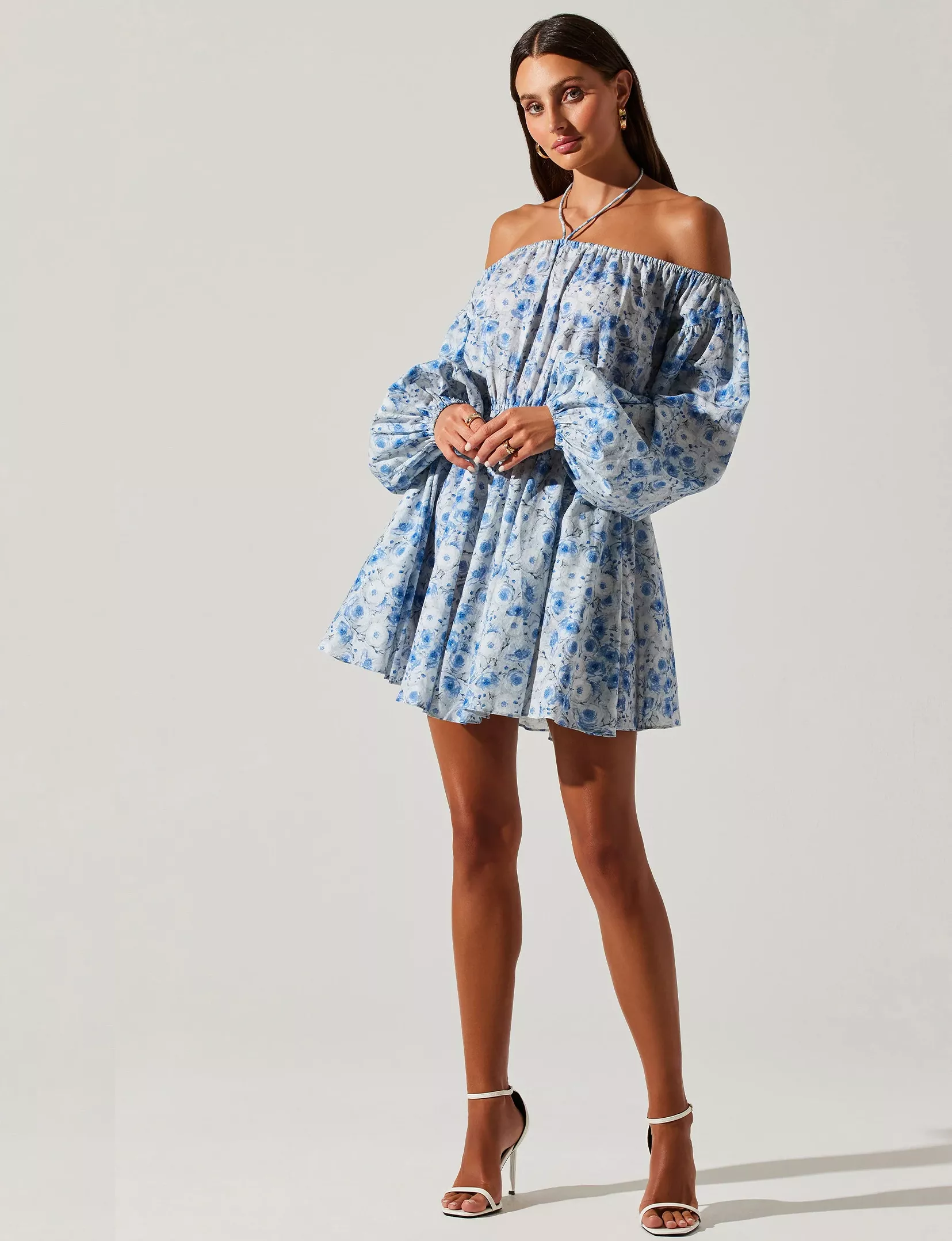 Sabine Dress, Blue Floral