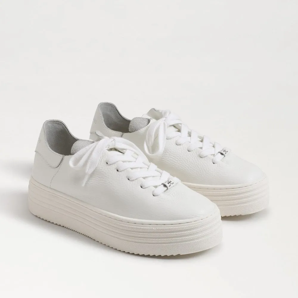 Sam Edelman Pippy White Leather Sneaker