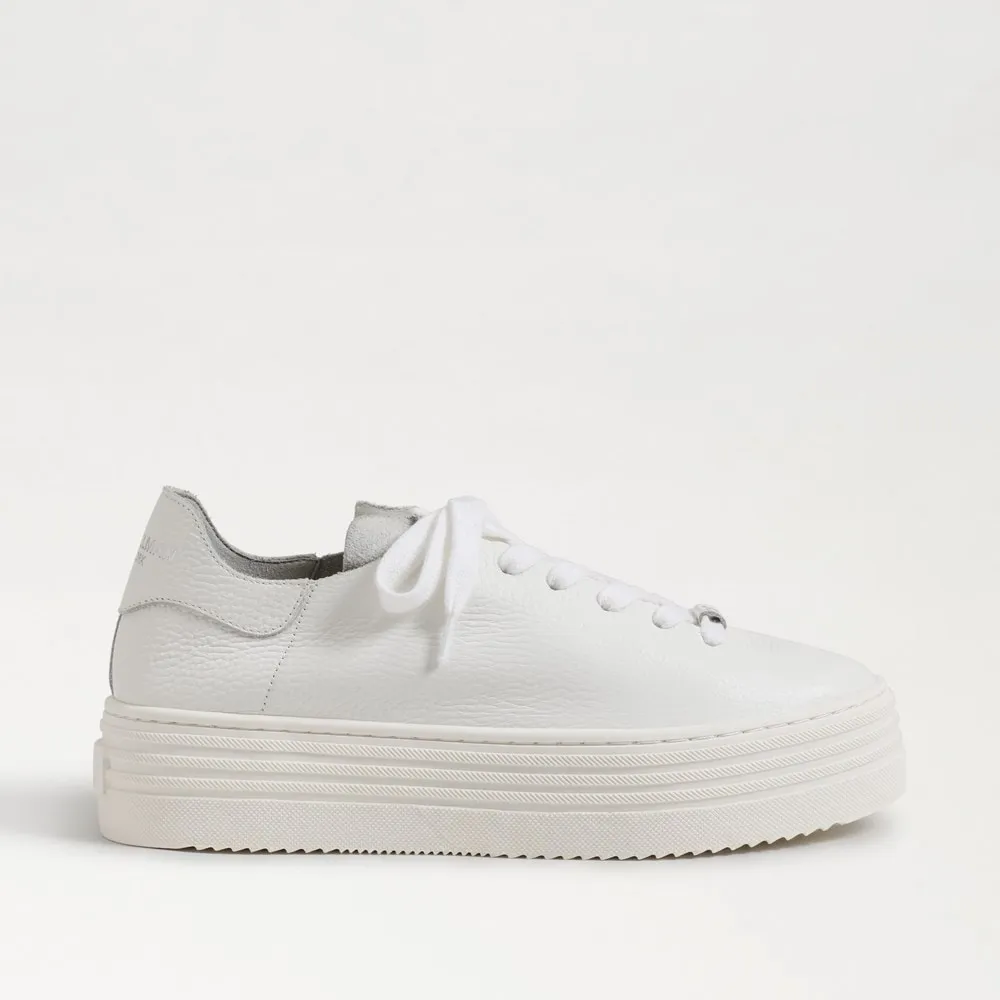 Sam Edelman Pippy White Leather Sneaker