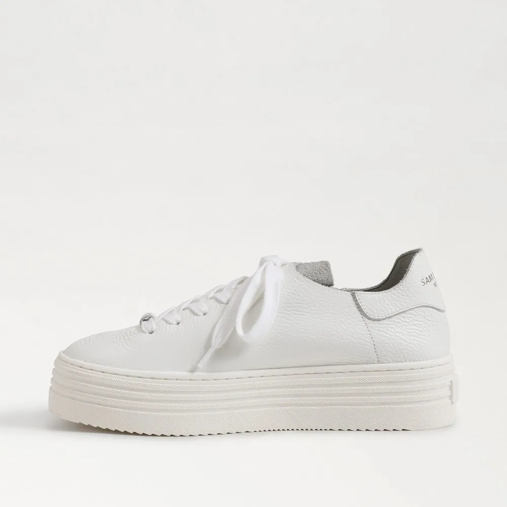 Sam Edelman Pippy White Leather Sneaker