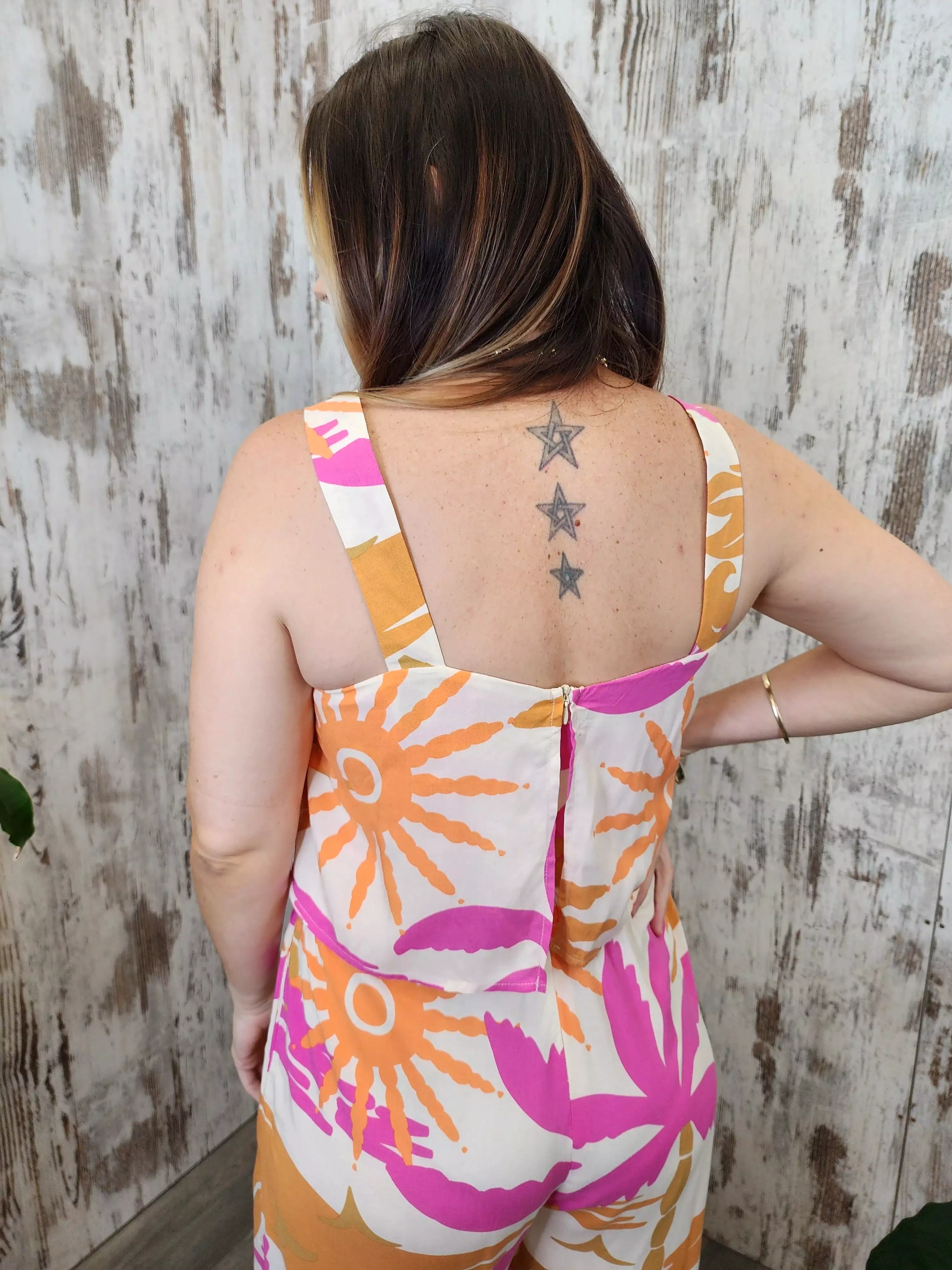 Sammy Jumpsuit - Fuscia Sunset