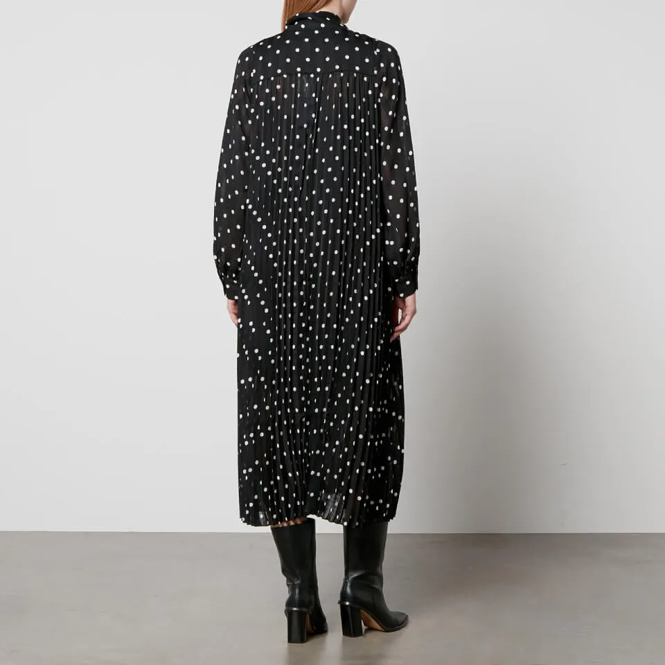 Samsøe Samsøe Dorothea Polka-Dot Print Chiffon Dress - XS | Coggles