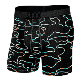 SAXX Men's Roast Master Mid-Weight Boxer Brief Underwear - Get Out Camo Fd Black