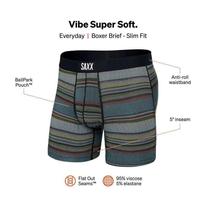 Saxx  Vibe Boxer Brief - Mutande - Uomo