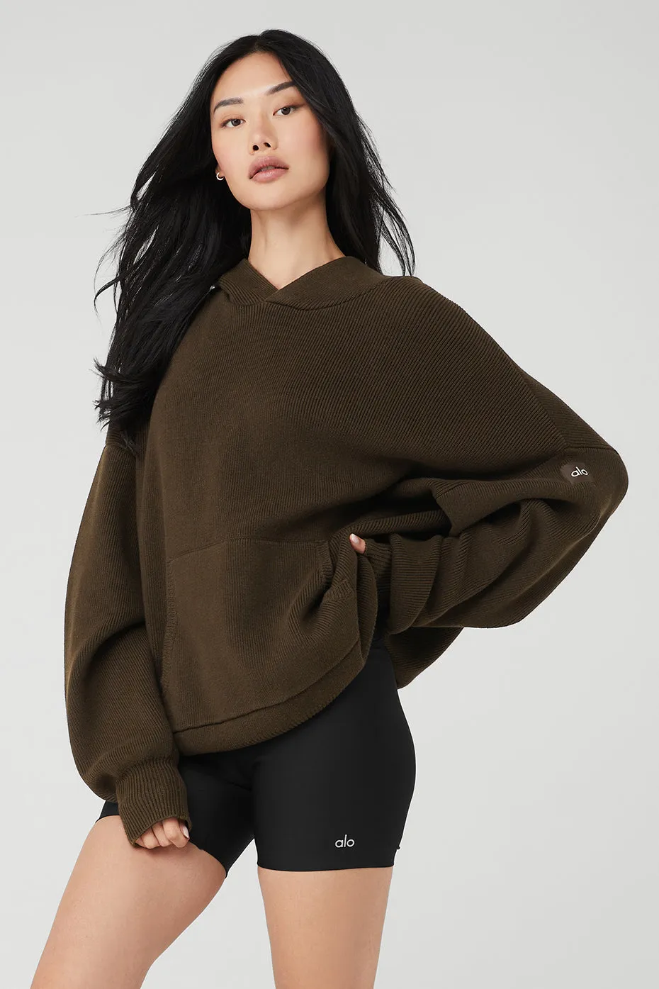 Scholar Hooded Sweater - Espresso