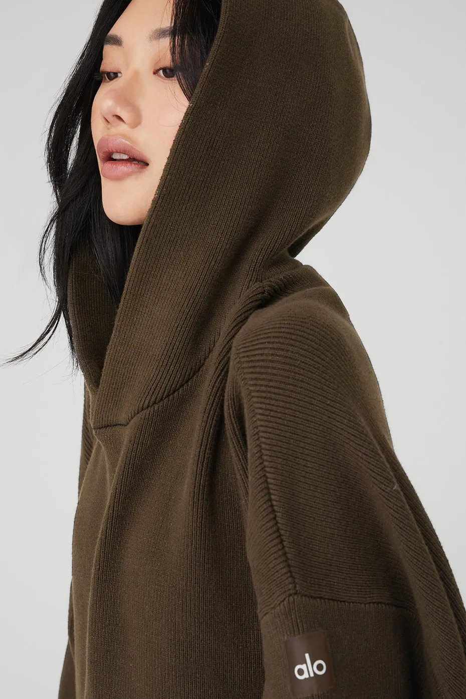 Scholar Hooded Sweater - Espresso