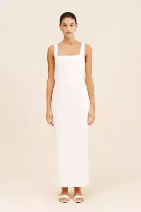 SKYLA COLUMN DRESS - IVORY