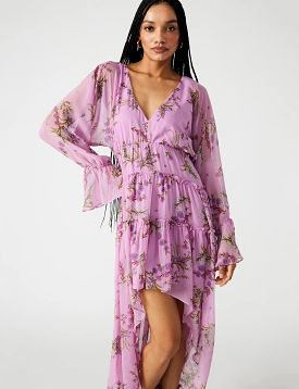 Sol Hi Lo Dress, Purple