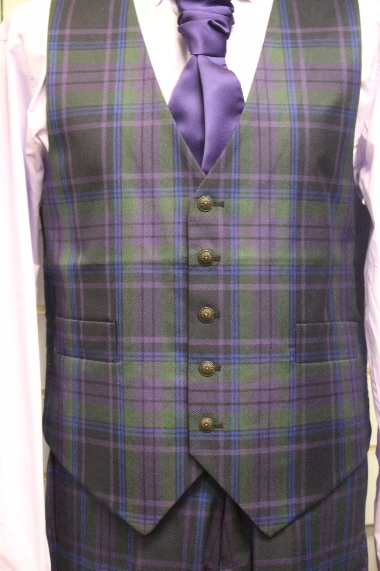 Spirit of Scotland tartan waistcoat