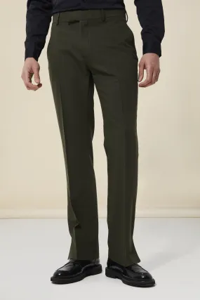 Straight Leg Side Split Tailored Trouser