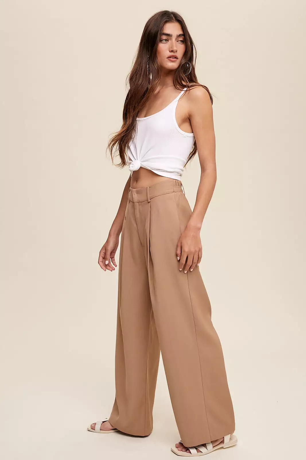 Straight Leg Trouser Pants