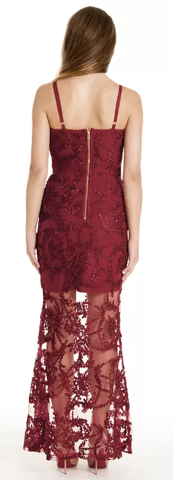 Sue Red Lace Dress