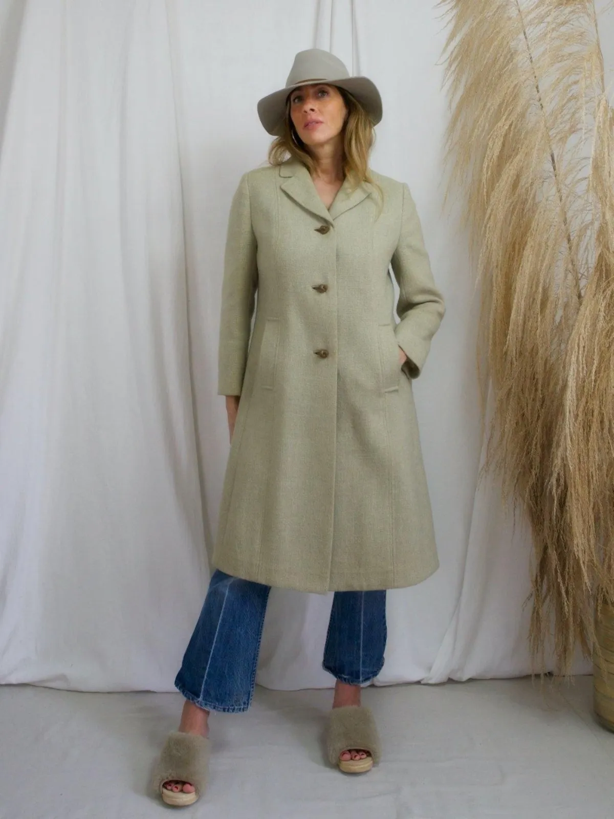 Tailored Coat - Pistachio Green