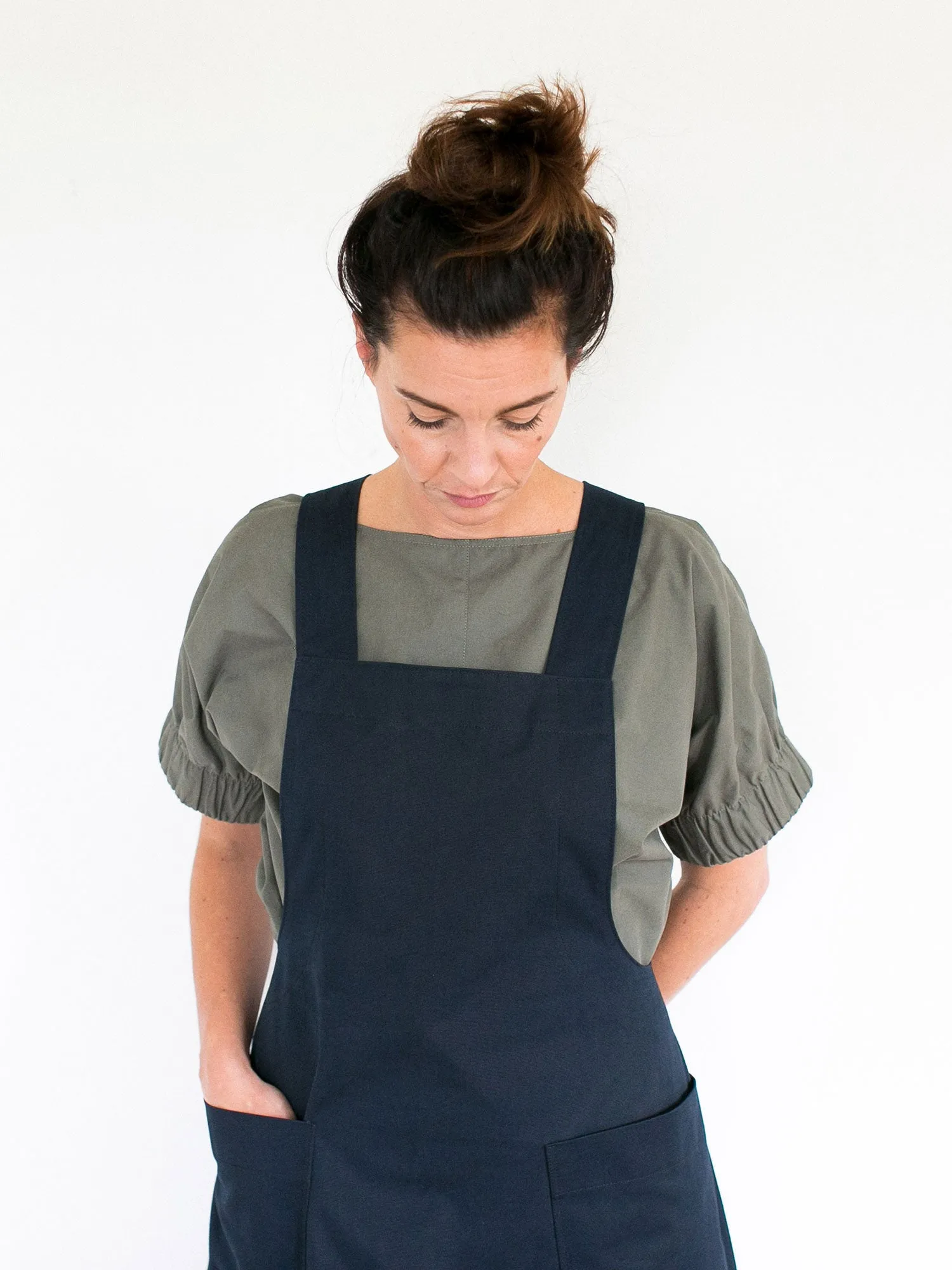 THE ASSEMBLY LINE  Apron Dress Sewing Pattern (XS - L)