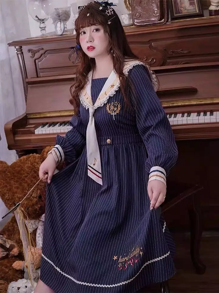 the melody in your heart plus size cute dress chubby girl