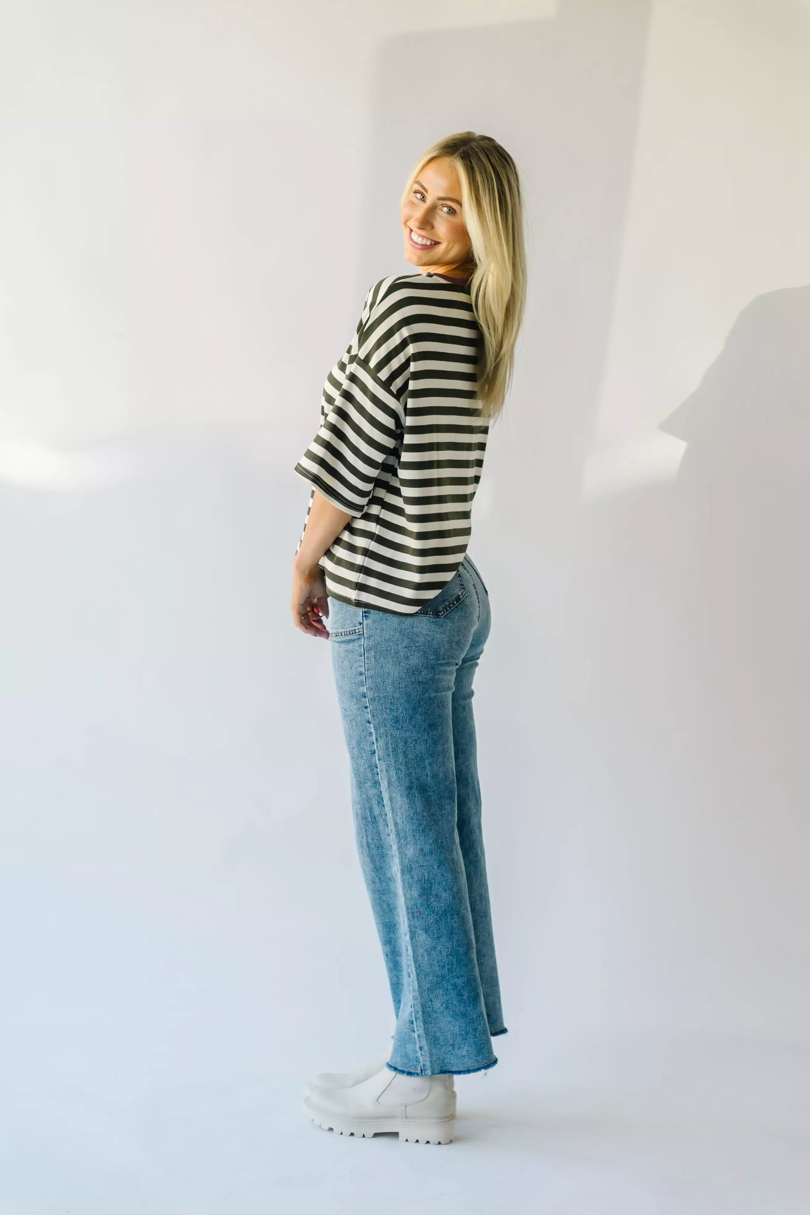 The Moberg Wide Leg Jean in Medium Wash