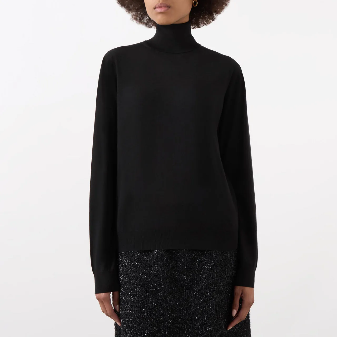 THE ROW Heva Turtleneck Sweater - Black