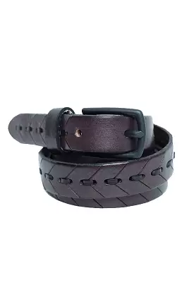 Themata Stitched Belt dark grey