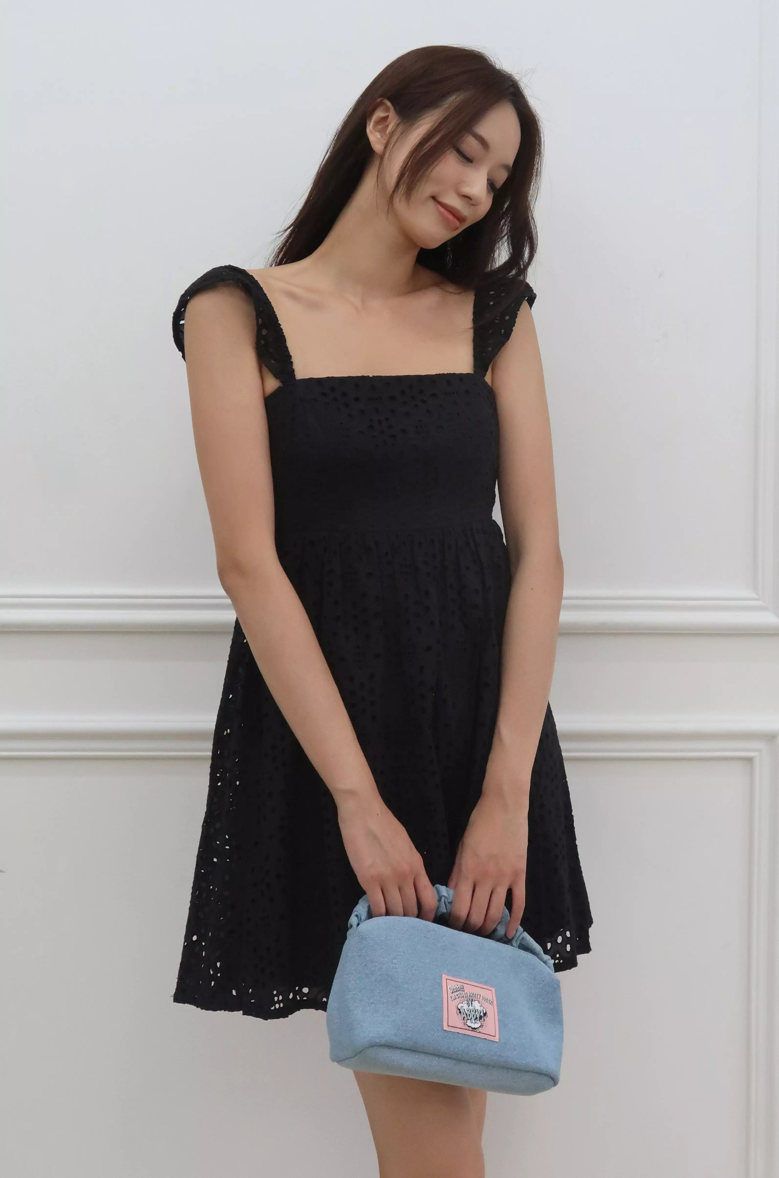 Tiffany in disney lace dress in black