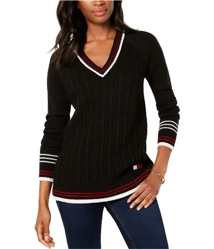 Tommy Hilfiger Womens Cable Knit Sweater, TW2