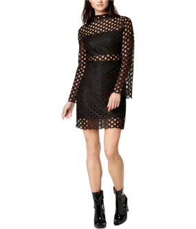 Twin Womens Illusion A-Line Dress