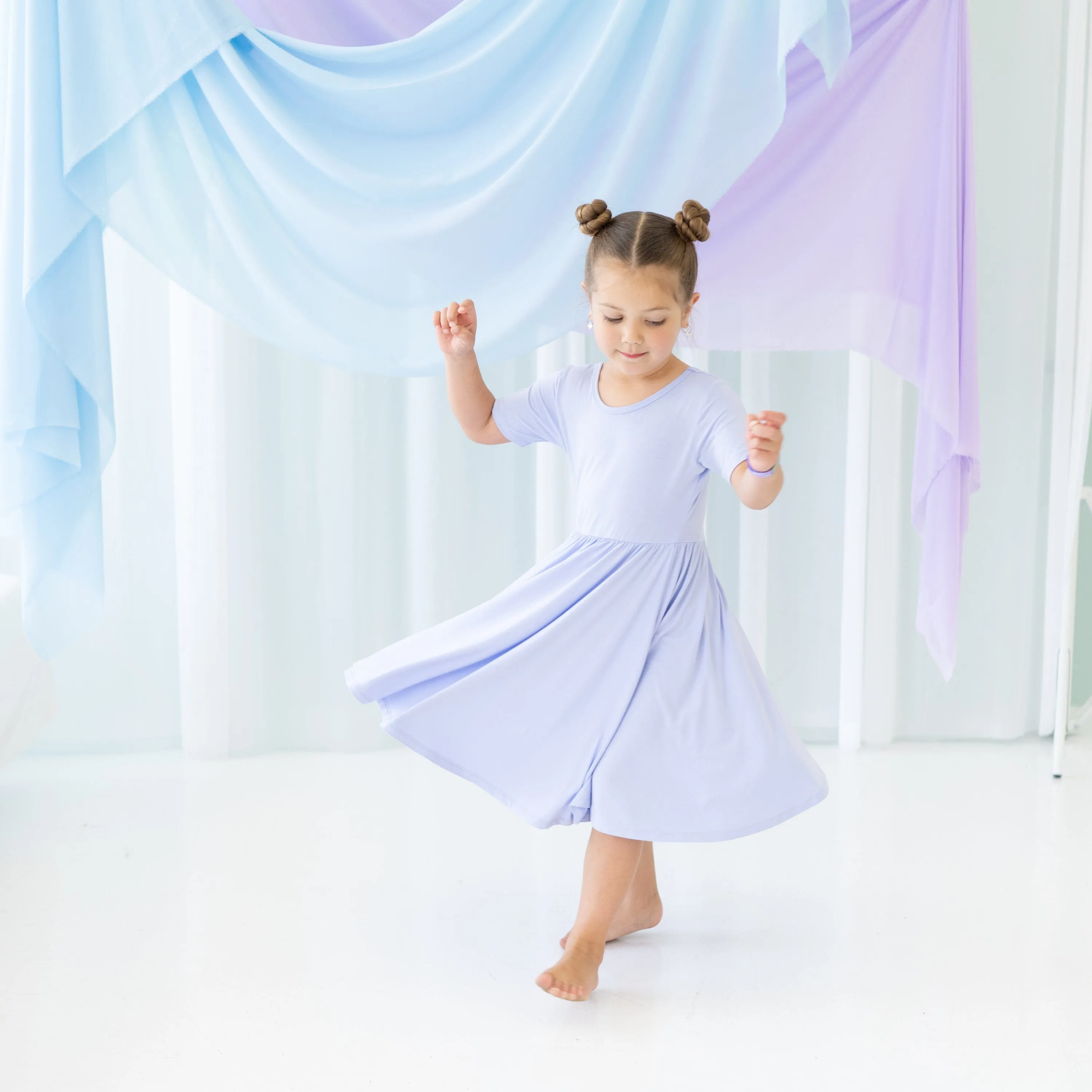 Twirl Dress in Lilac