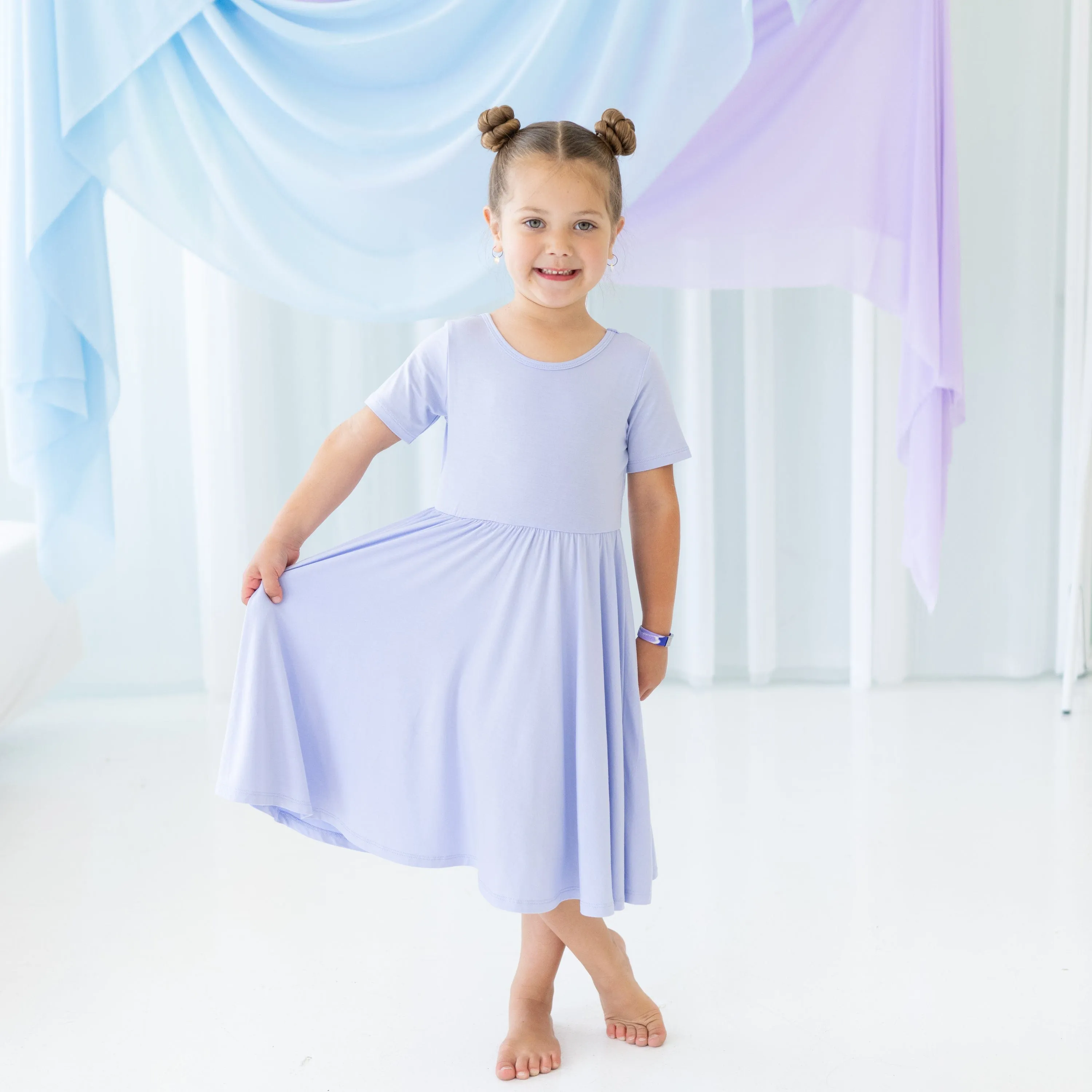 Twirl Dress in Lilac