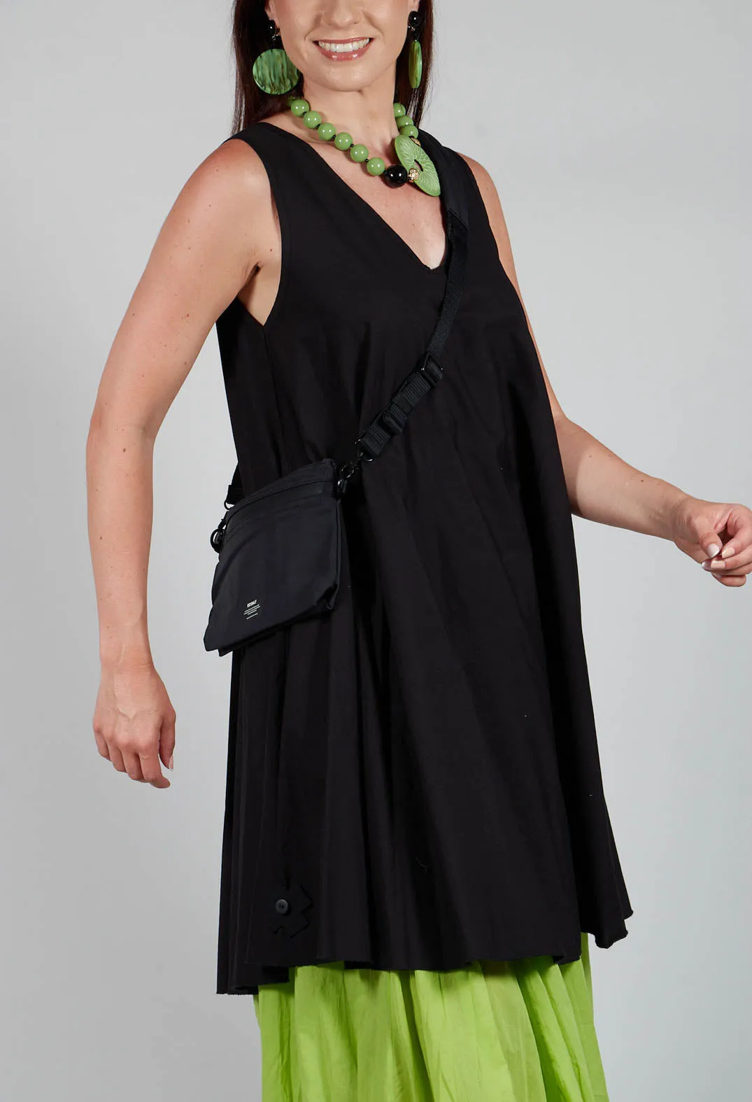 V-Neck Dress in Black