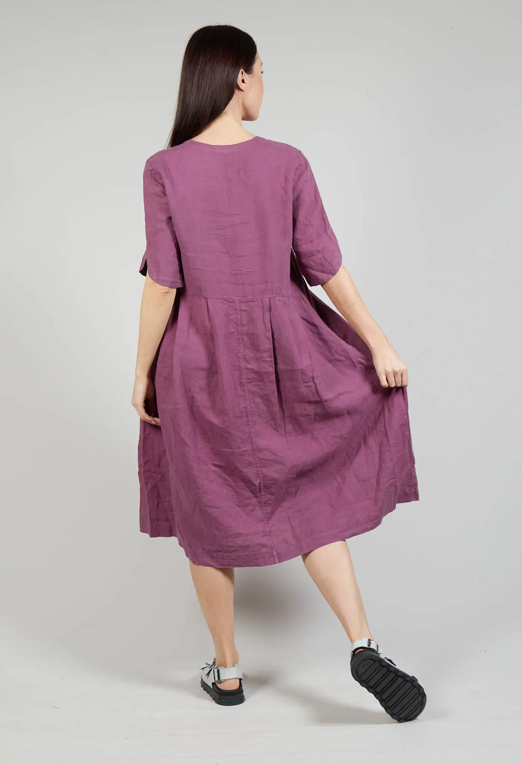 V Neck Dress in Pigment