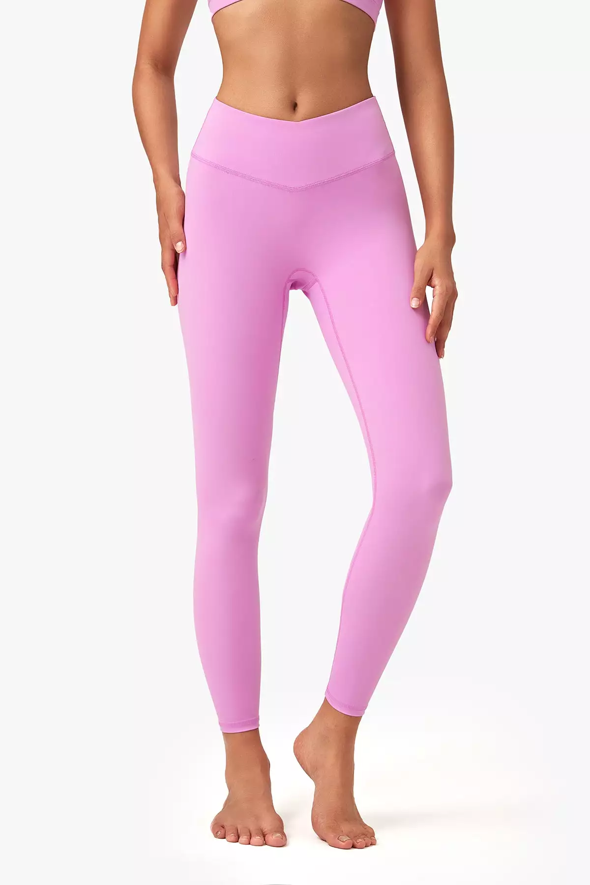 V-Waist Seamless Capri Leggings