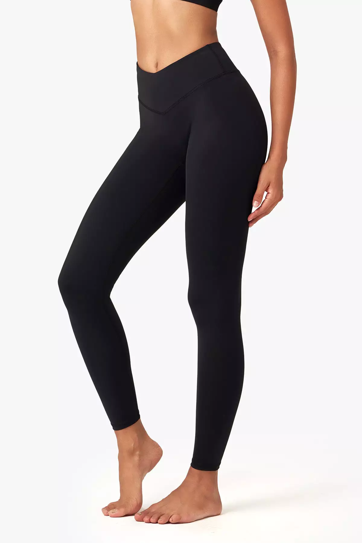 V-Waist Seamless Capri Leggings