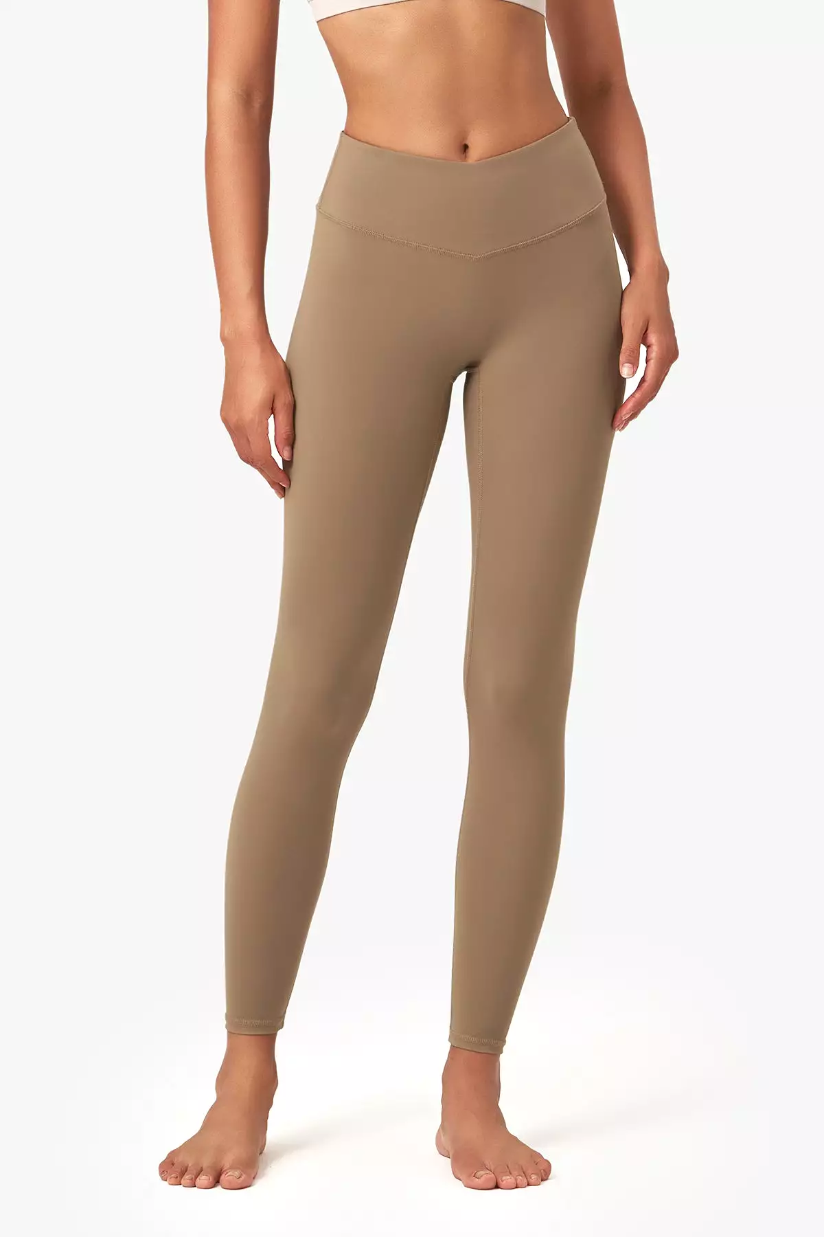 V-Waist Seamless Capri Leggings