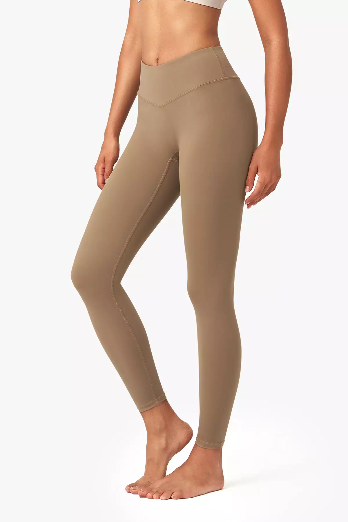 V-Waist Seamless Capri Leggings