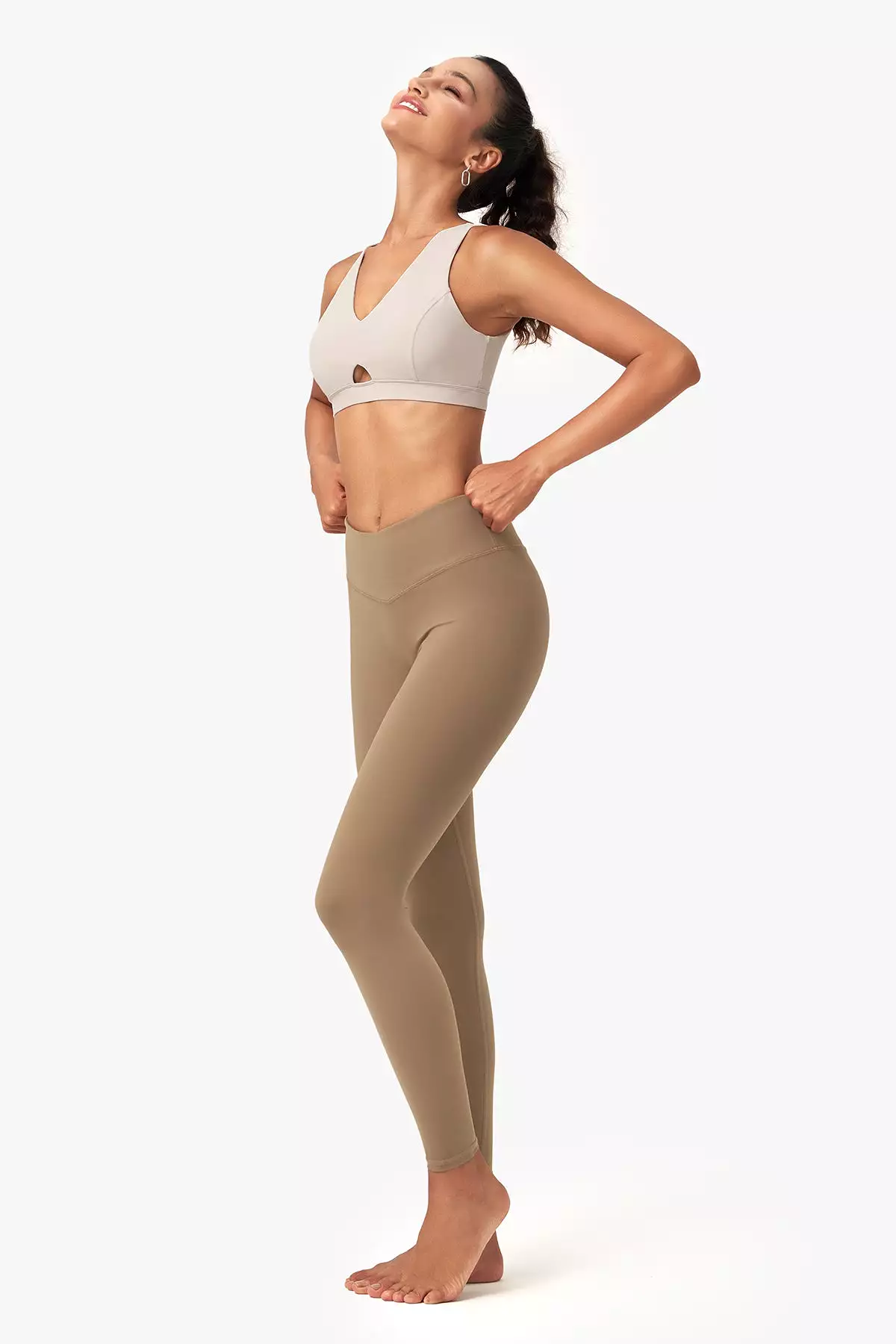 V-Waist Seamless Capri Leggings