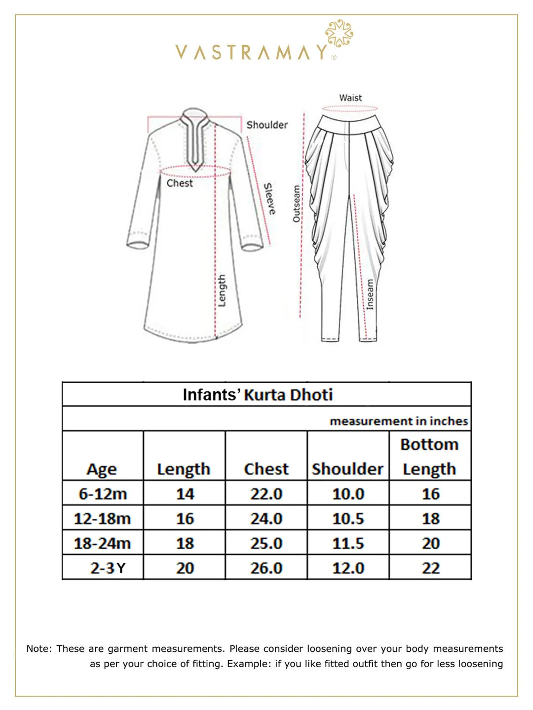 VASTRAMAY Boy's Rose Gold Kurta with Dhoti Pants & With Dupatta Set