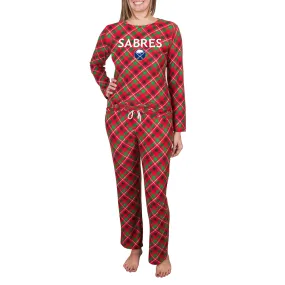 Women's Buffalo Sabres Concepts Sport Red Holly Knit Long Sleeve Top & Pants Set