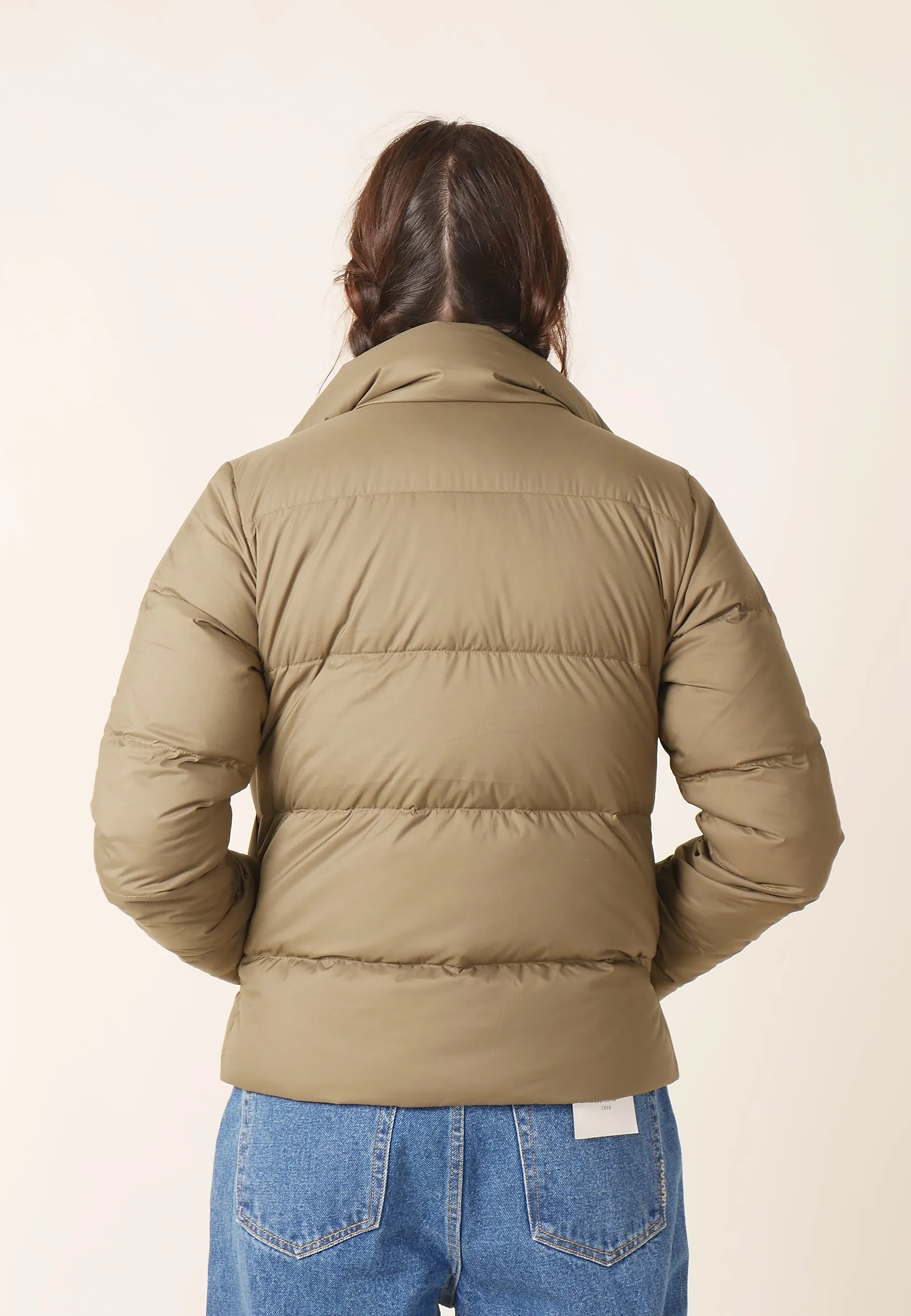 Womens Silent Down Jacket - basin green