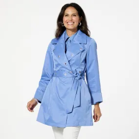      WynneCollection Spring Grommet Trench Coat     