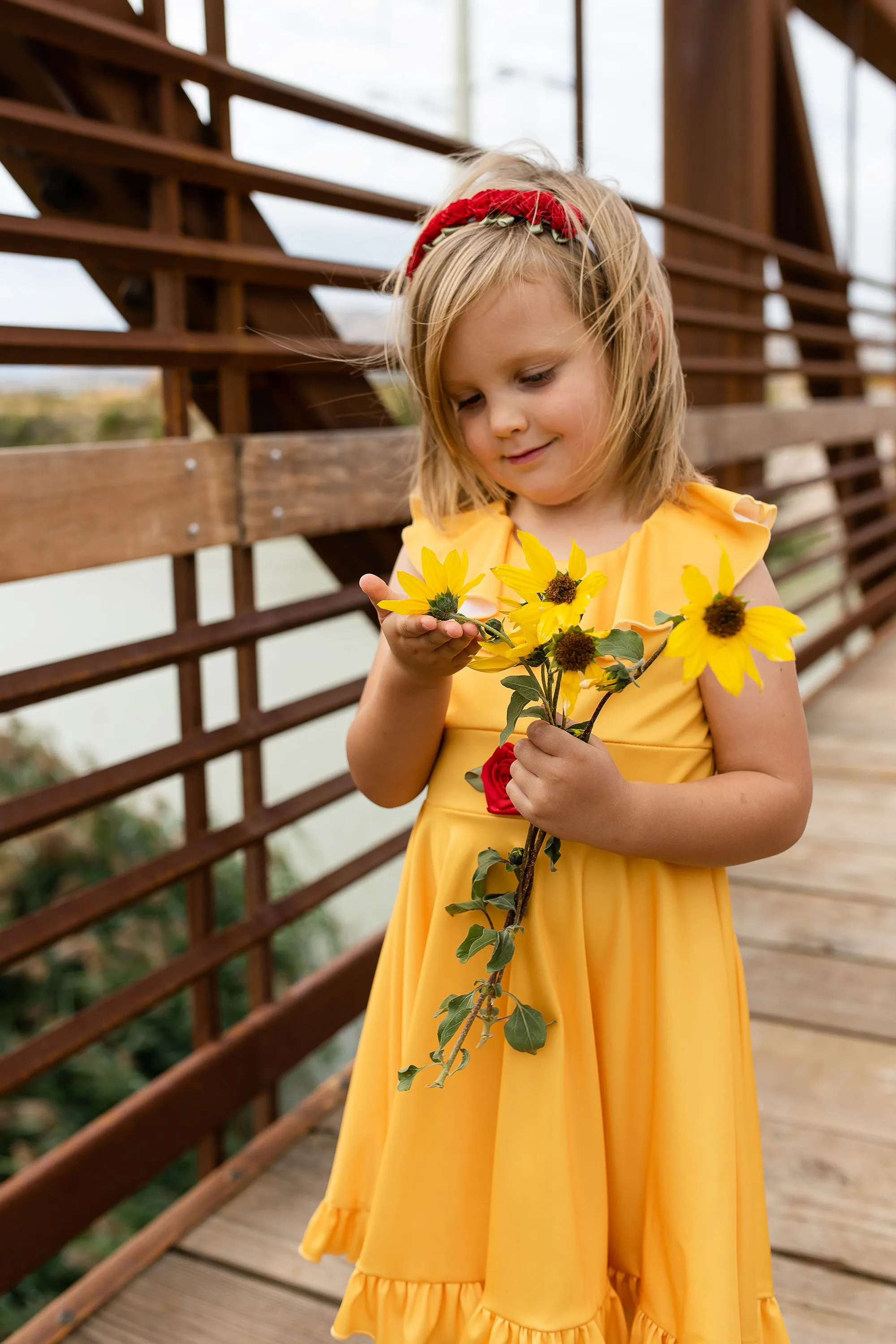 Yellow Beauty Twirl Dress